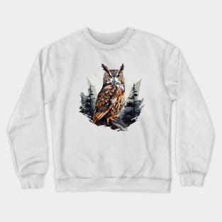 Great Horned Owl Crewneck Sweatshirt
